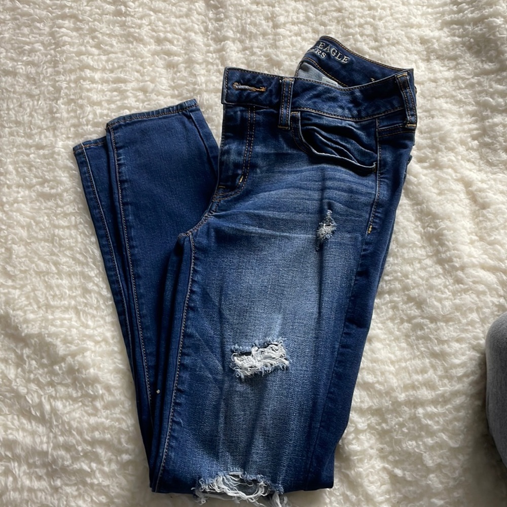 American Eagle Jeggings in Blue - Size 6